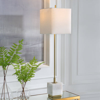 Escort Brass Buffet Lamp - Uttermost - Buffet Lamps by Modest Hut
