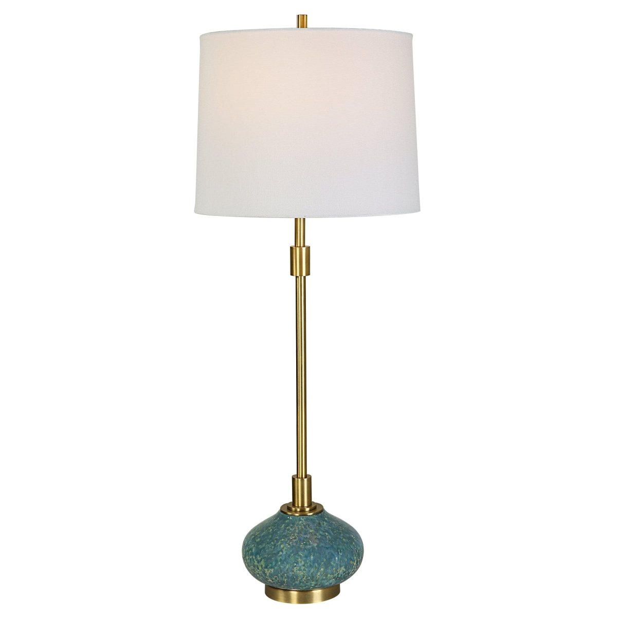 Kaimana Aged Blue Buffet Lamp - Uttermost - Buffet Lamps by Modest Hut