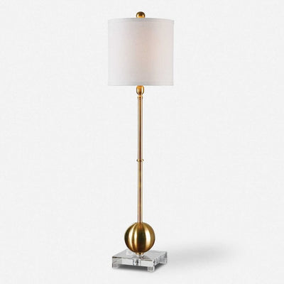 Laton Brass Buffet Lamp - Uttermost - Buffet Lamps by Modest Hut