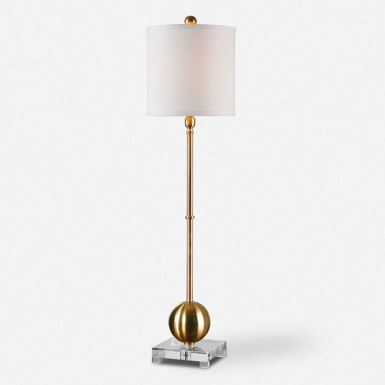 Laton Brass Buffet Lamp - Uttermost - Buffet Lamps by Modest Hut