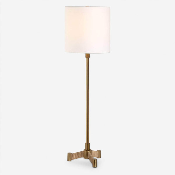 Lautoka Brass Buffet Lamp - Uttermost - Buffet Lamps by Modest Hut