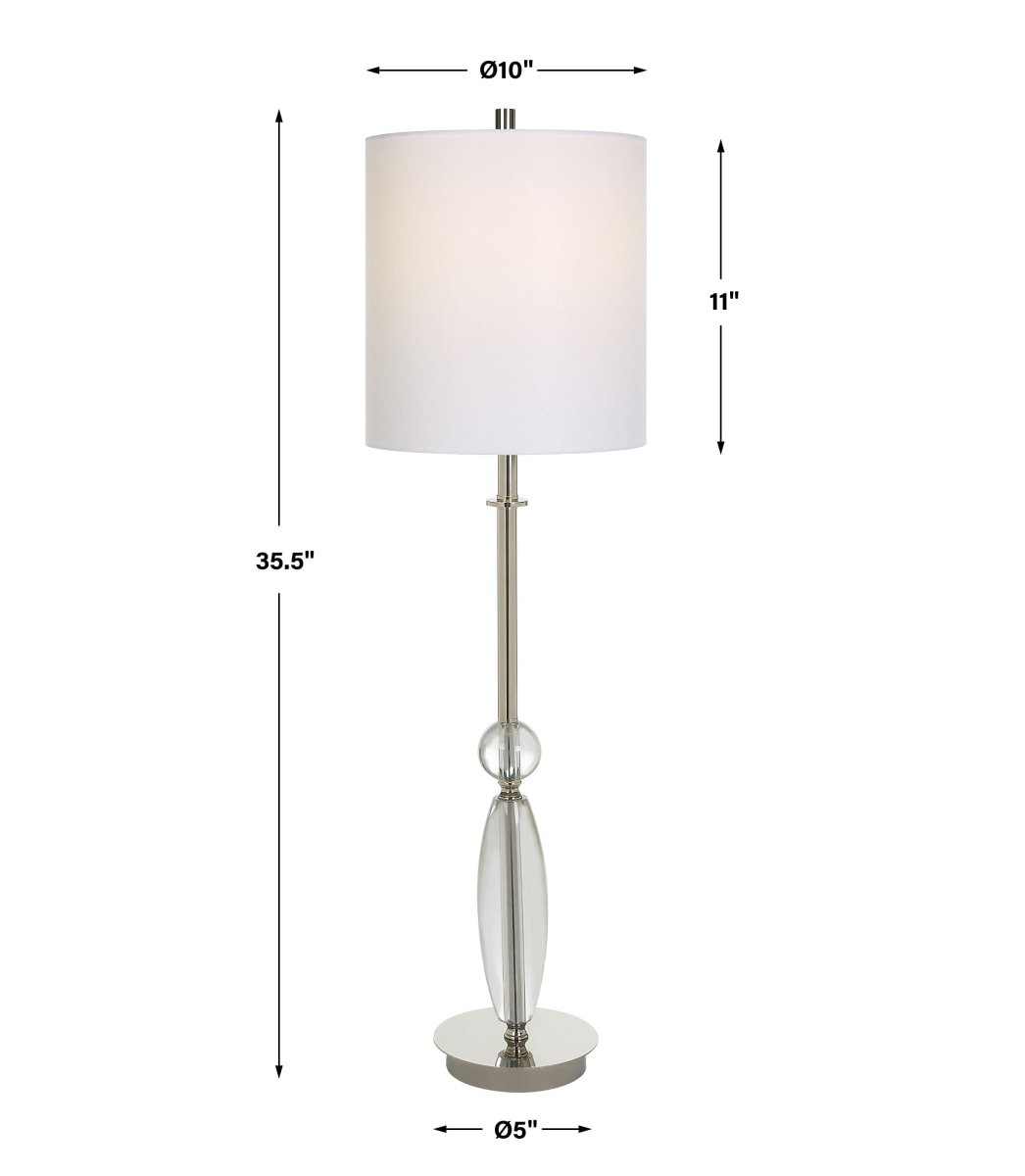 Sceptre Crystal Buffet Lamp - Uttermost - Buffet Lamps by Modest Hut