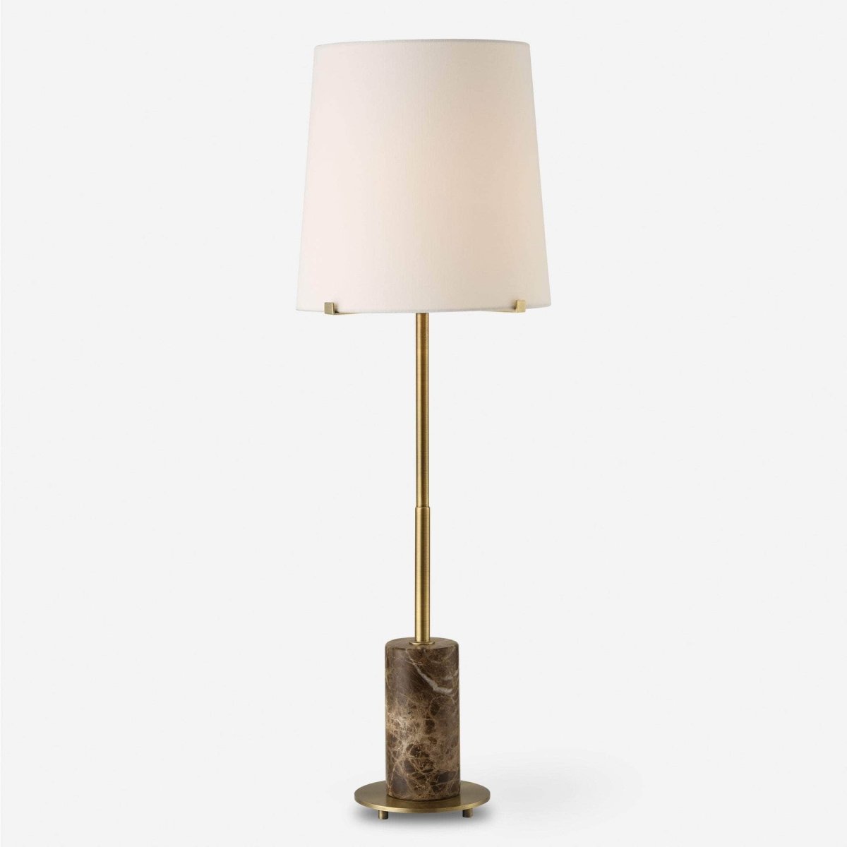 Sepia Brown Marble Buffet Lamp - Uttermost - Buffet Lamps by Modest Hut