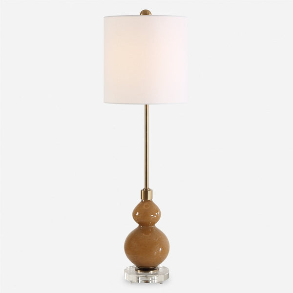 Sienna Caramel Glass Buffet Lamp - Uttermost - Buffet Lamps by Modest Hut