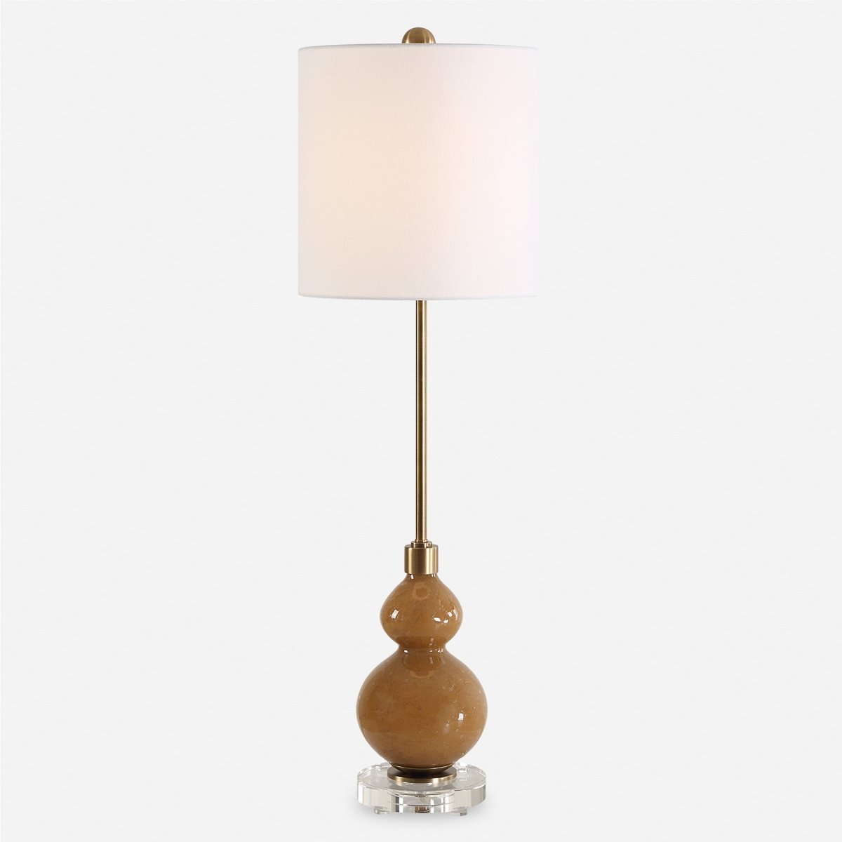 Sienna Caramel Glass Buffet Lamp - Uttermost - Buffet Lamps by Modest Hut