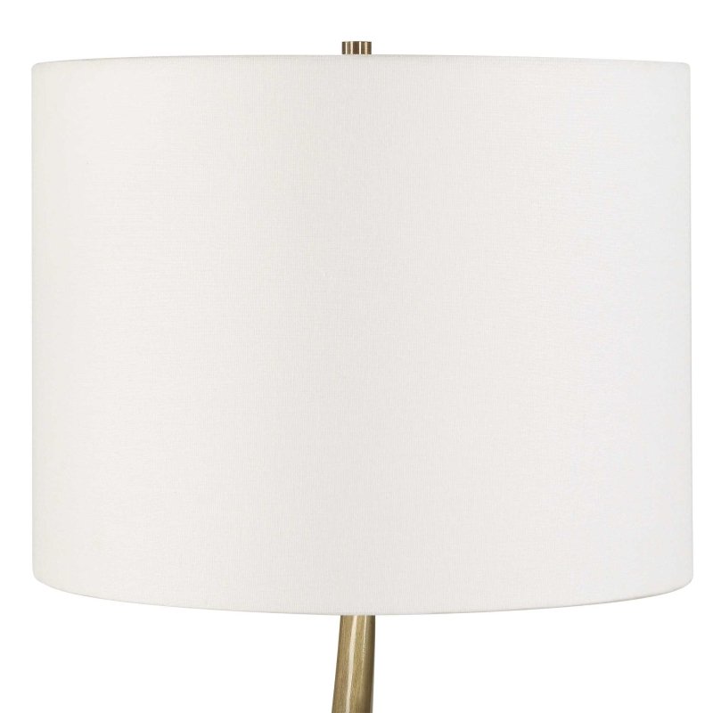 Spiraling Cordless Brass Buffet Lamp - Table Lamps