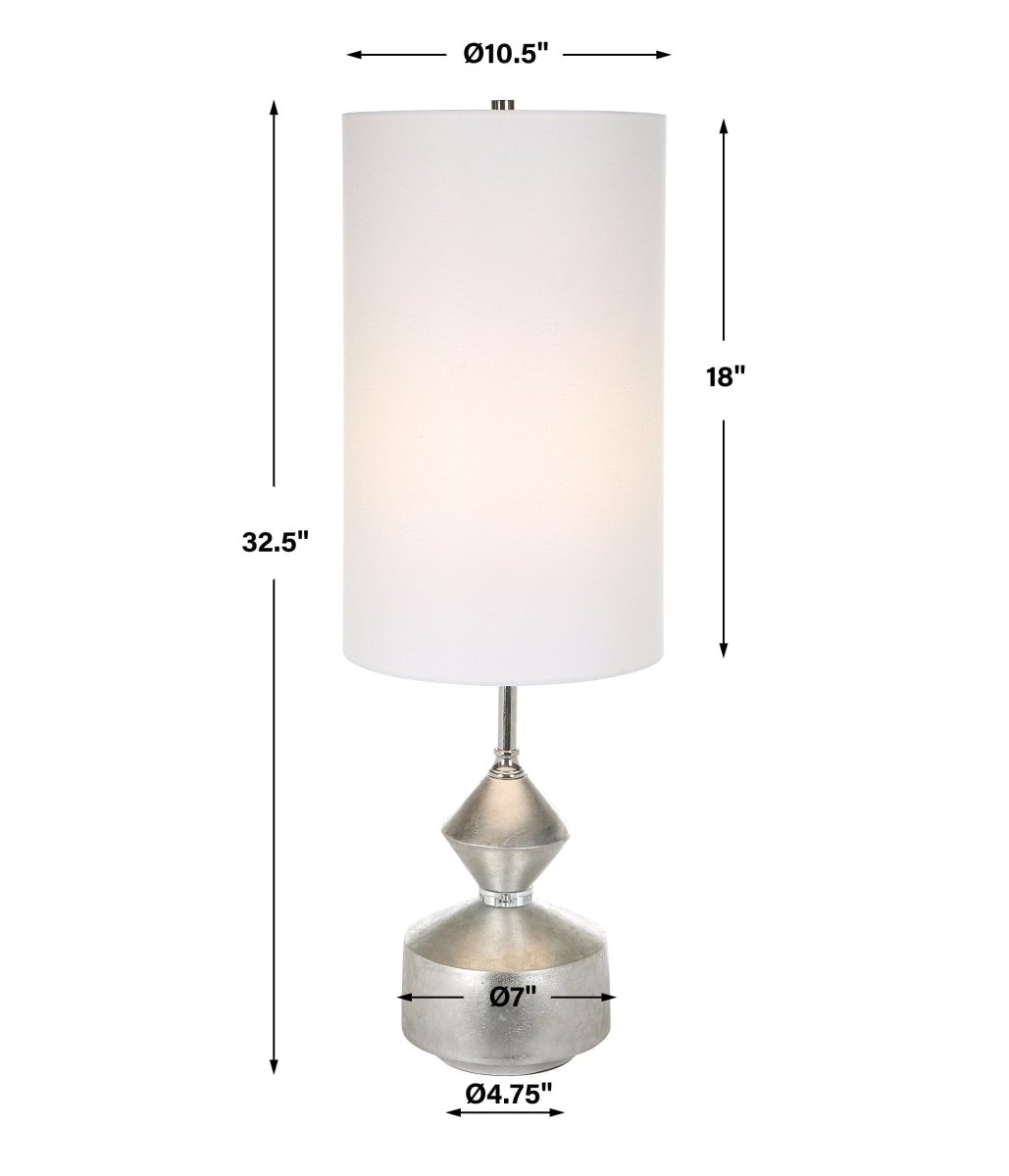 Vial Silver Buffet Lamp - Uttermost - Buffet Lamps by Modest Hut