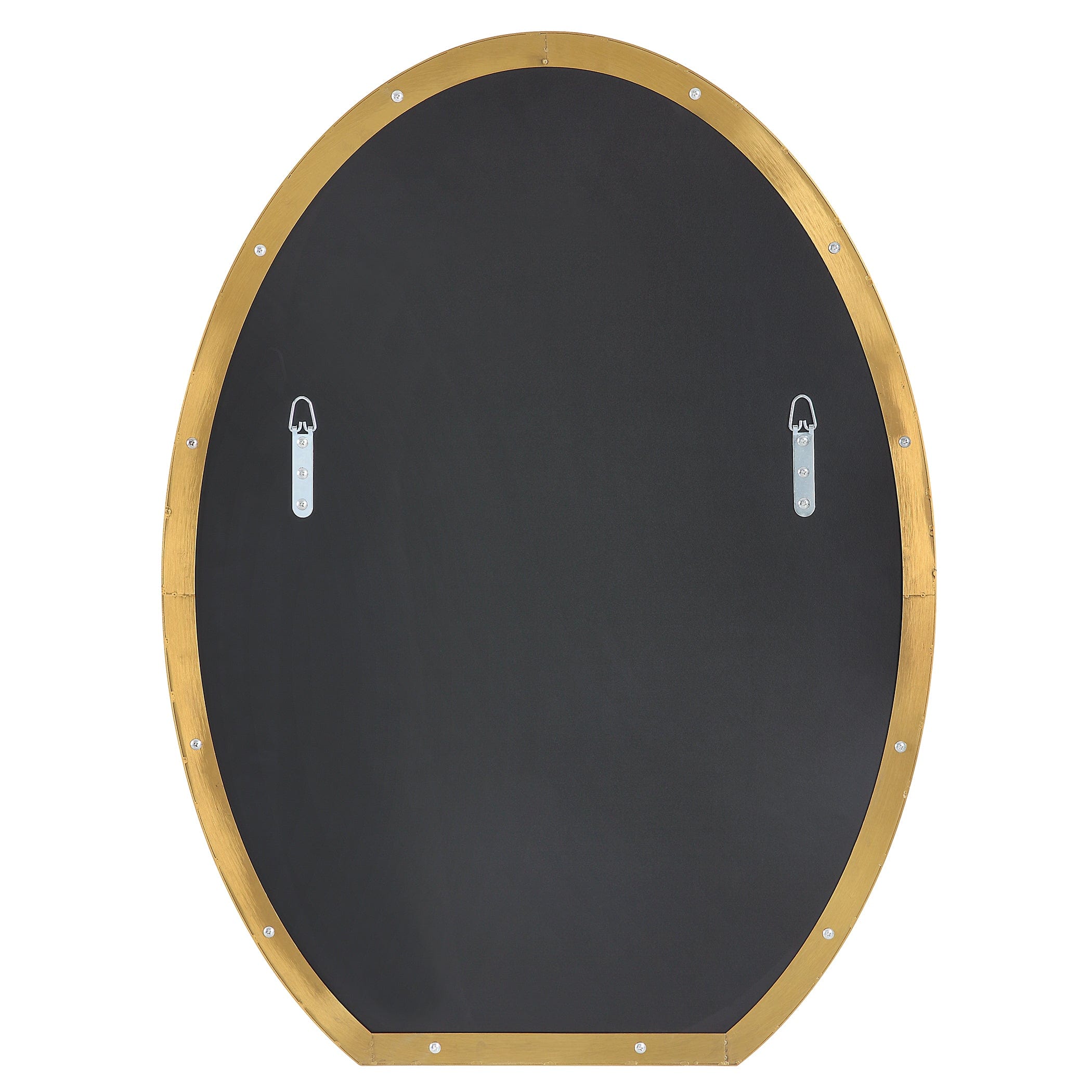 Cabell Brass Oval Mirror Uttermost