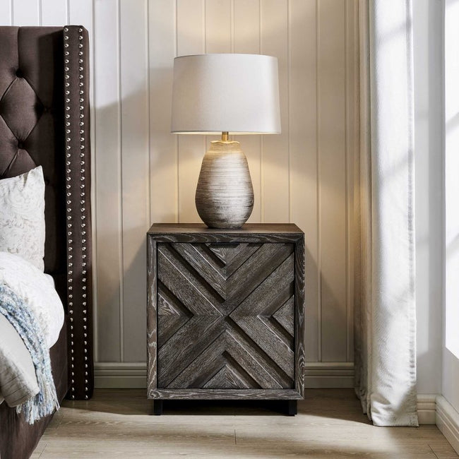 Barrett Dark Charcoal Oak Cabinet - Storage