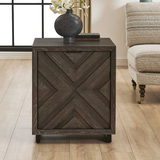 Barrett Dark Charcoal Oak Cabinet - Storage