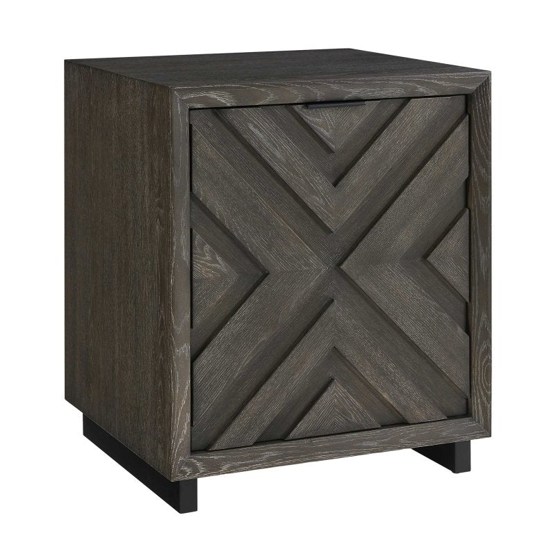 Barrett Dark Charcoal Oak Cabinet - Storage