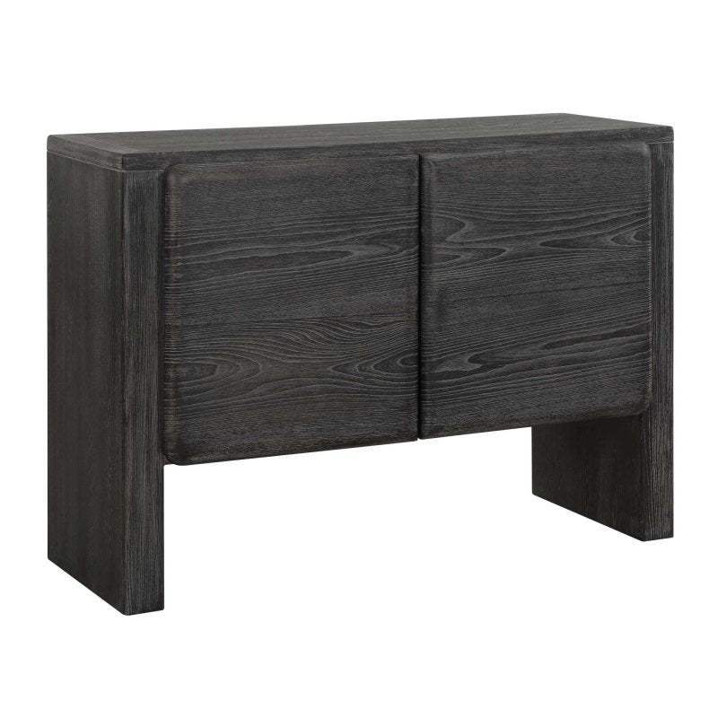 Bierk Dark Stain 2 Door Cabinet - Storage