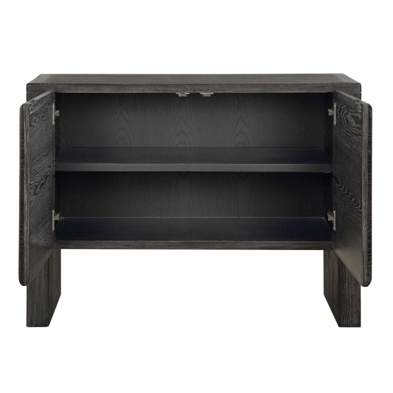 Bierk Dark Stain 2 Door Cabinet - Storage