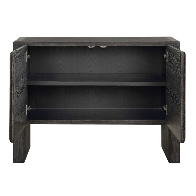 Bierk Dark Stain 2 Door Cabinet - Storage