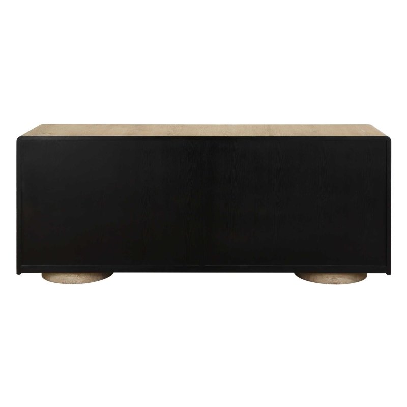 Evanston 4 Door Natural Oak Cabinet - Storage