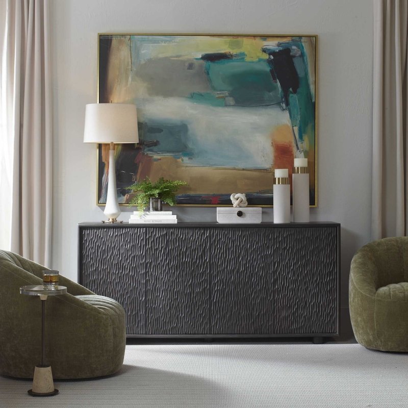 Stevenson Chiseled 4 Door Cabinet - FURN 7384 50168 A0 image 2