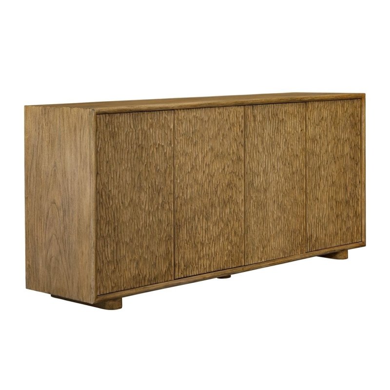 Alternate view of the Stevenson 4 Door Natural Cabinet by Uttermost