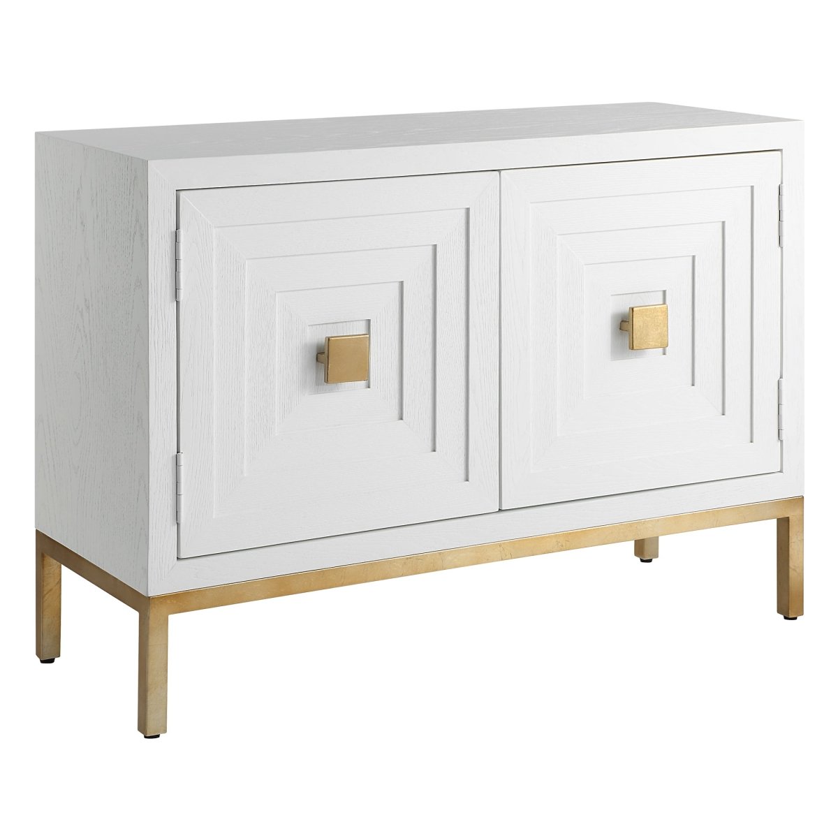 Aiken White 2 Door Cabinet - Uttermost - Cabinets by Modest Hut