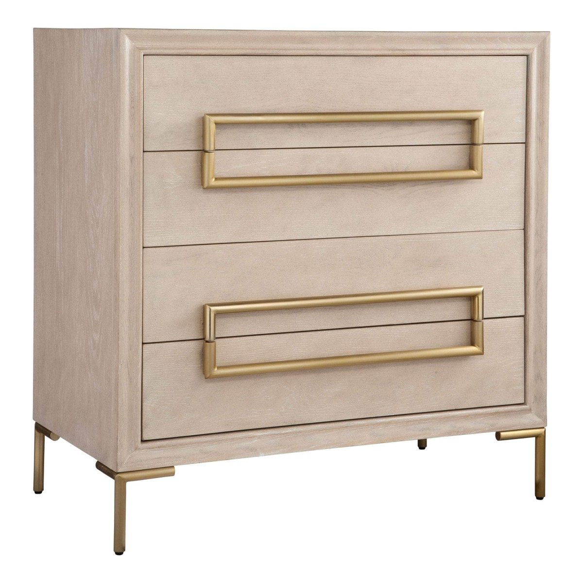 Alessia Light Oak Accent Chest - Uttermost - Cabinets by Modest Hut