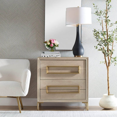 Alessia Light Oak Accent Chest - Uttermost - Cabinets by Modest Hut
