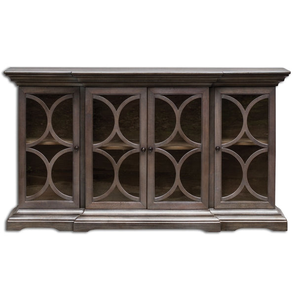 Belino Wooden Four Door Chest - Uttermost - Cabinets by Modest Hut