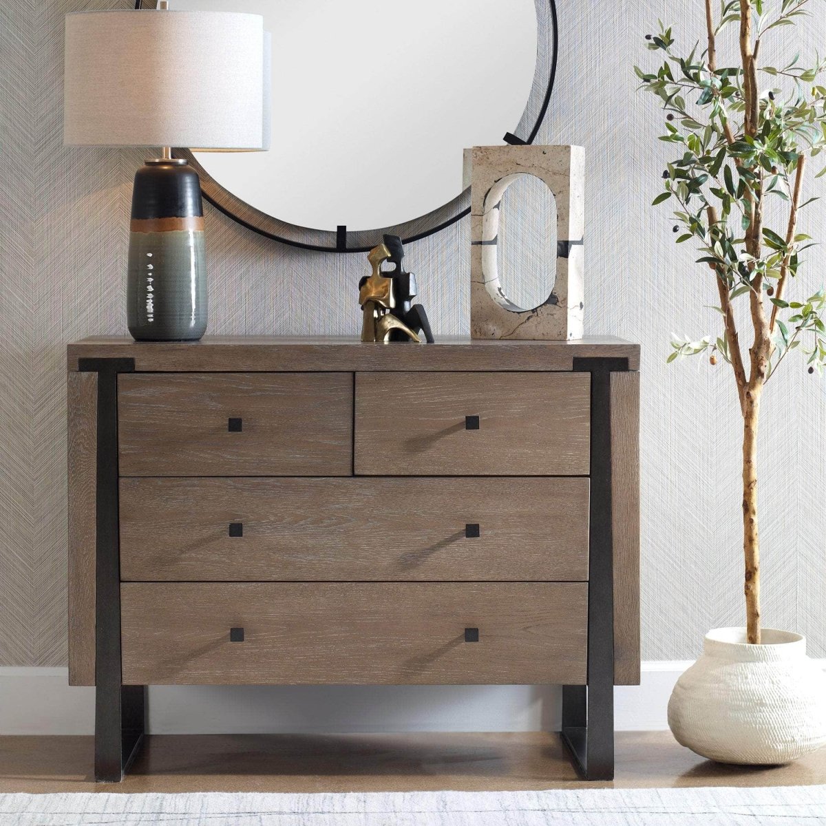 Gabriel Oak Accent Chest - Uttermost - Cabinets by Modest Hut