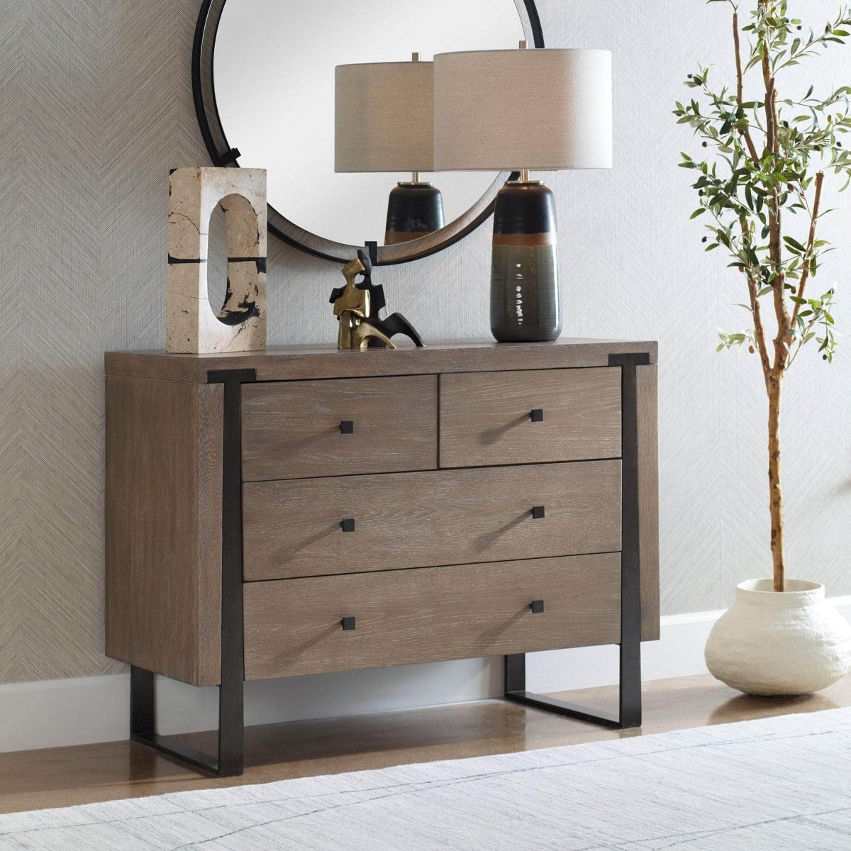 Gabriel Oak Accent Chest - Uttermost - Cabinets by Modest Hut