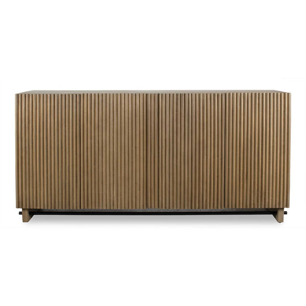 Kellem Natural Wood 4 Door Cabinet - Uttermost - Cabinets by Modest Hut