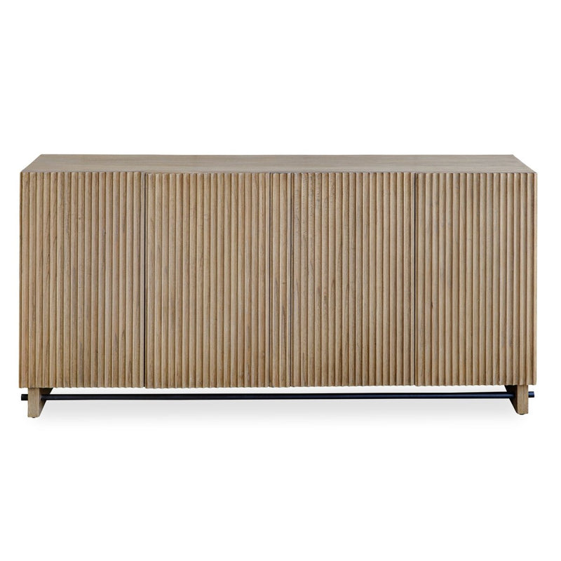 Kellem Natural Wood 4 Door Cabinet - Uttermost - Cabinets by Modest Hut