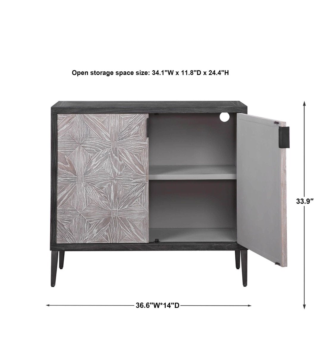 Laurentia Modern 2 door Cabinet - Uttermost - Cabinets by Modest Hut