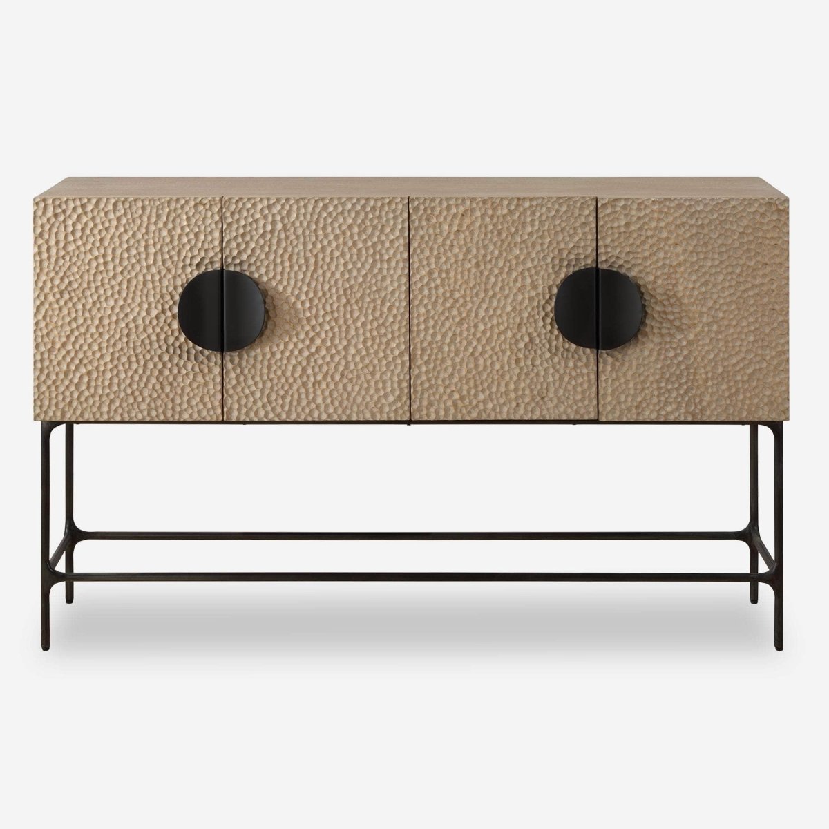 Lunar 4 Door Elm Wood Cabinet - Uttermost - Cabinets by Modest Hut