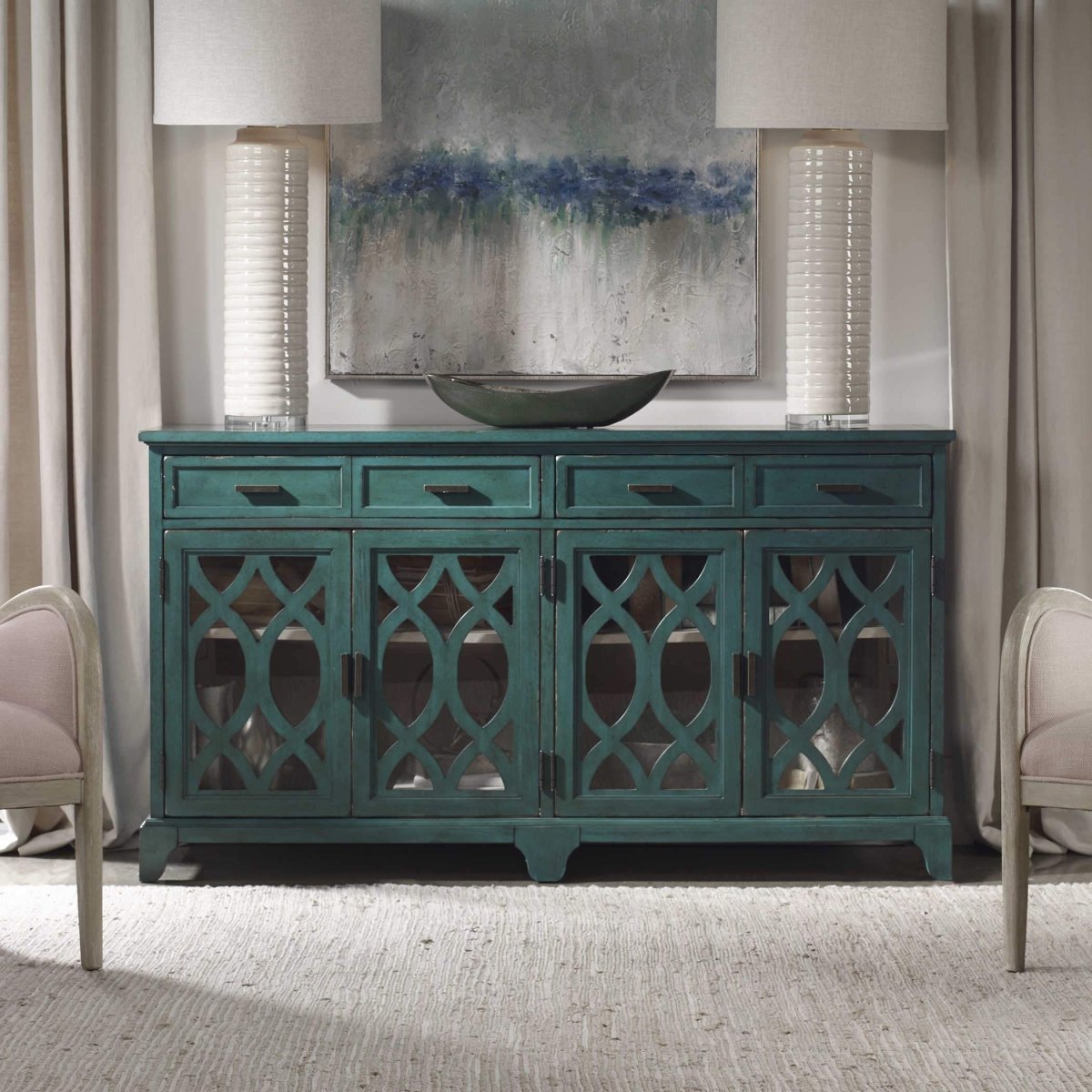 Oksana Credenza Cabinet - Uttermost - Cabinets by Modest Hut