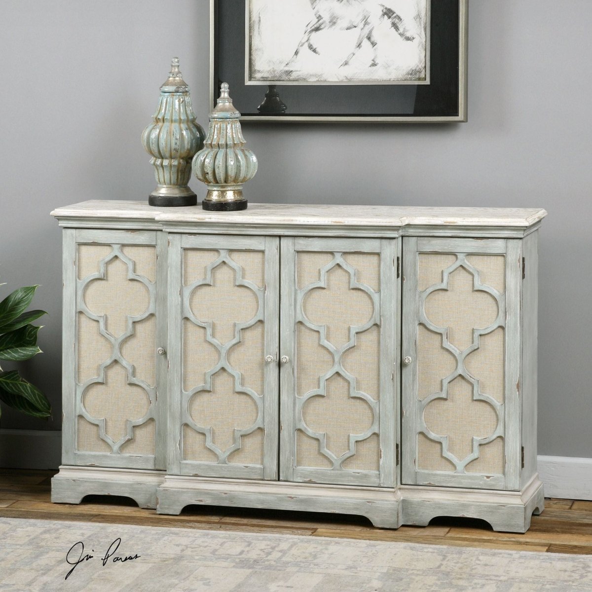 Sophie 4 Door Cabinet - Uttermost - Cabinets by Modest Hut