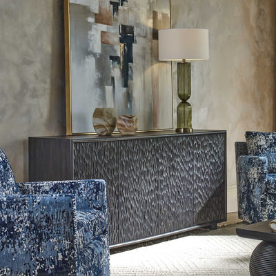 Stevenson Chiseled 4 Door Cabinet - Uttermost - Cabinets by Modest Hut