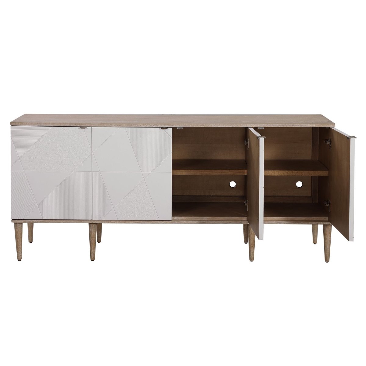 Tightrope 4 Door Cabinet - Uttermost - Cabinets by Modest Hut