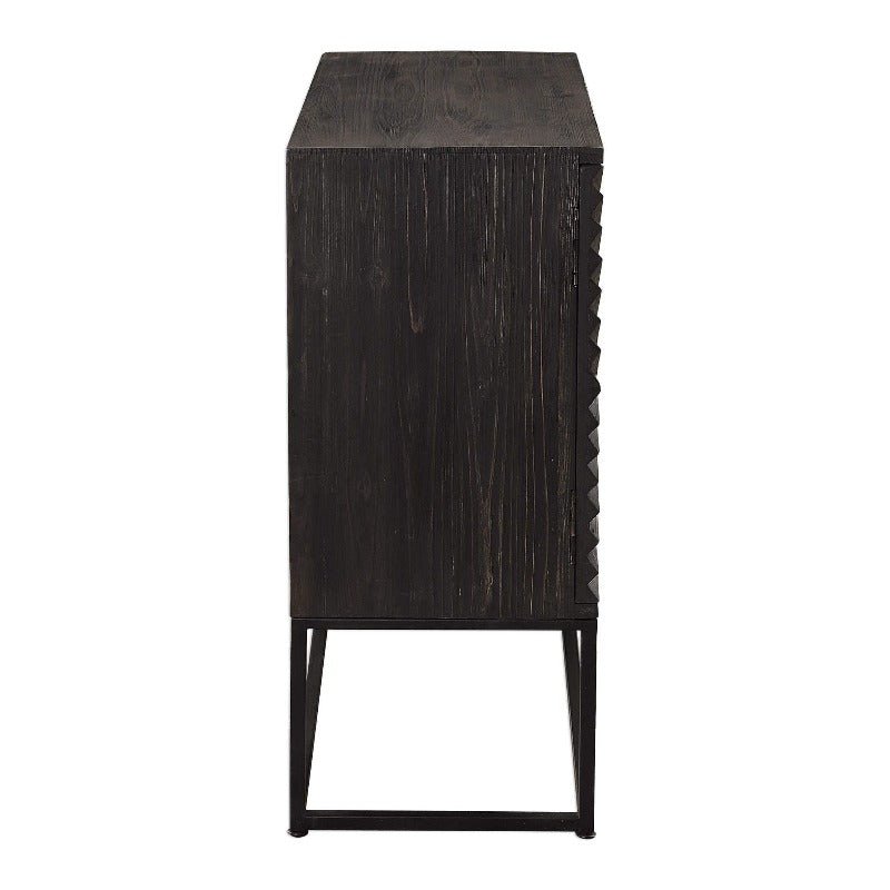 Zadie Chevron Pattern Cabinet - Uttermost - Cabinets by Modest Hut