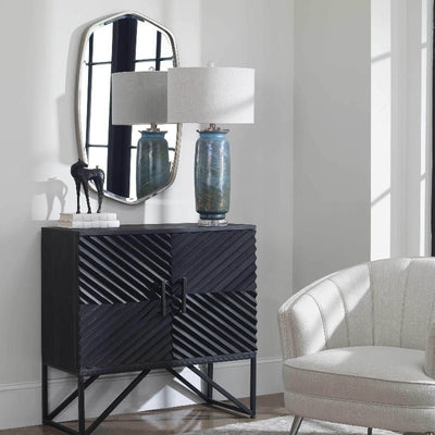 Zadie Chevron Pattern Cabinet - Uttermost - Cabinets by Modest Hut