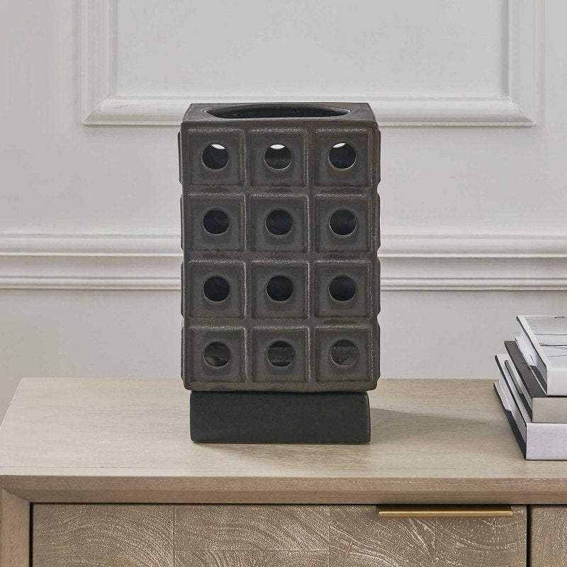 Lattice Indoor-Outdoor Lantern Candleholder - Candle Holders