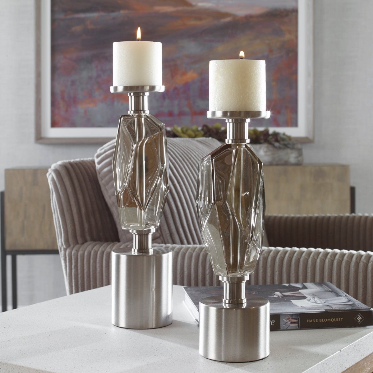 Ore Candleholders, Set/2 - Uttermost - Candle Holders by Modest Hut