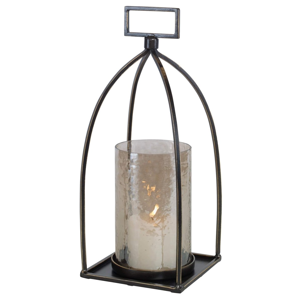 Riad Bronze Lantern Candleholder - Uttermost - Candle Holders by Modest Hut