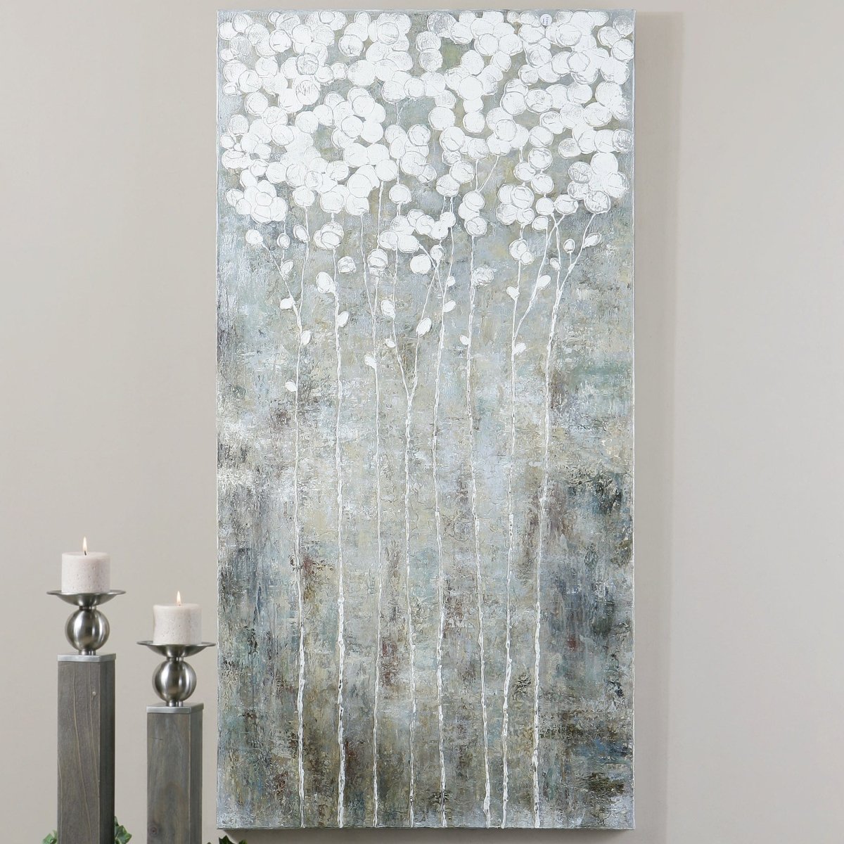 Cotton Florals Wall Art - Uttermost - Canvas by Modest Hut