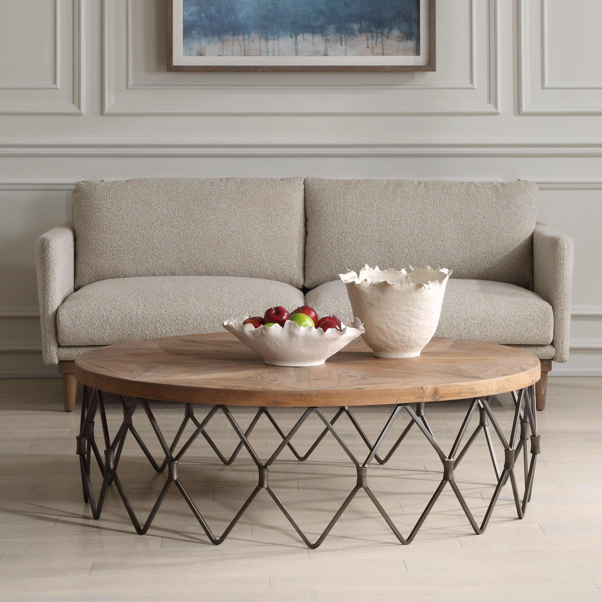 Chain Reaction Wooden Coffee Table Uttermost