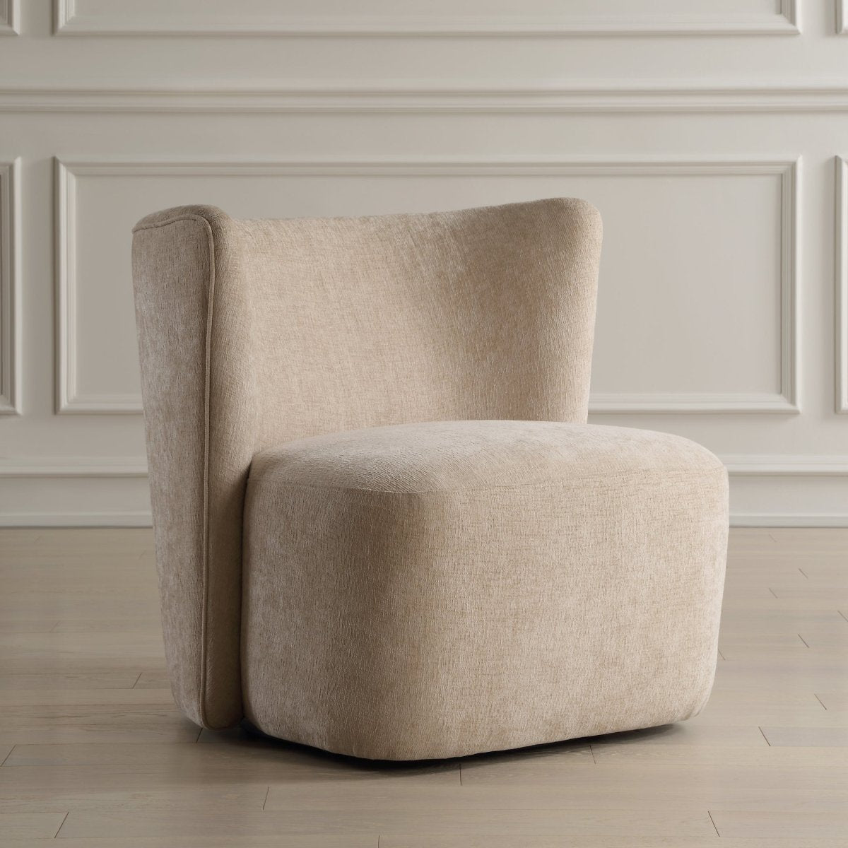 Outlook Light Sand Swivel Chair - Uttermost - chair by Modest Hut