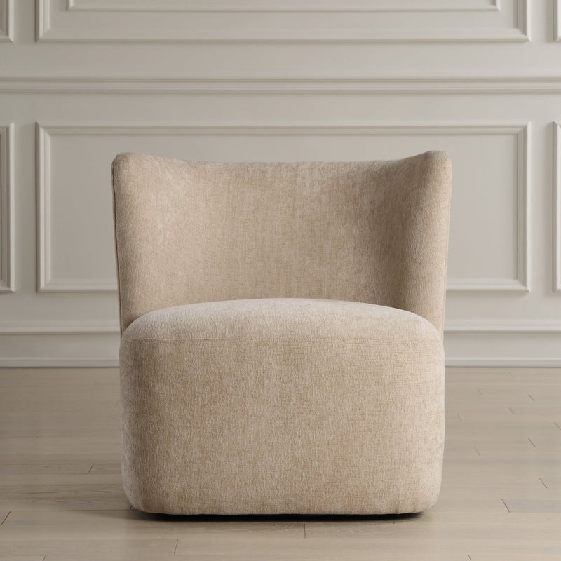 Outlook Light Sand Swivel Chair - Uttermost - chair by Modest Hut