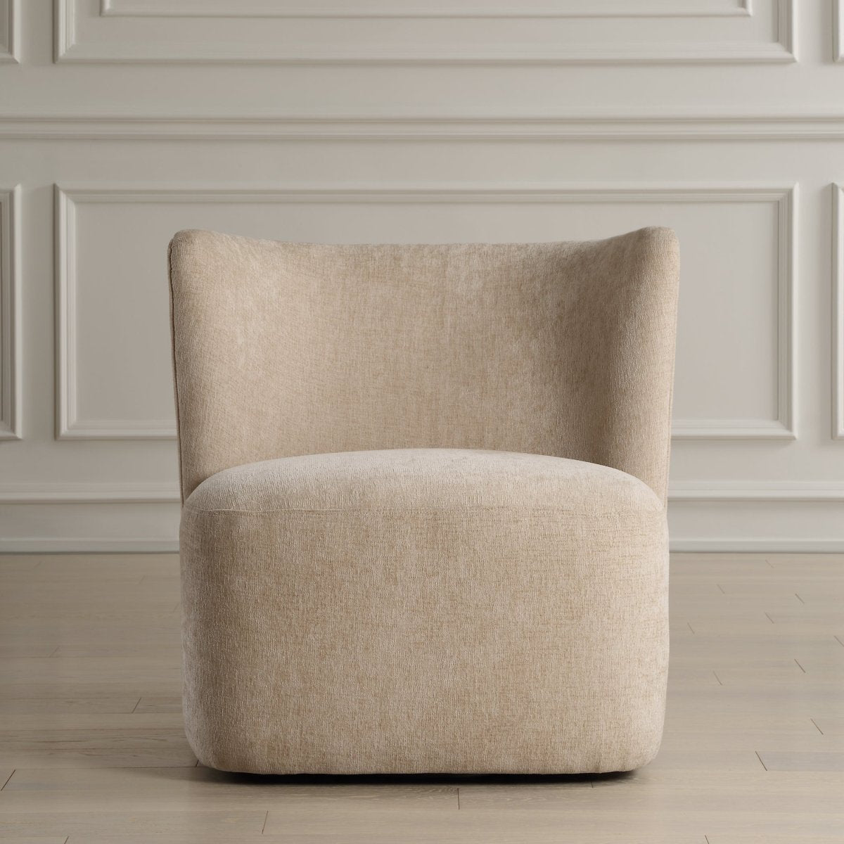 Outlook Light Sand Swivel Chair - Uttermost - chair by Modest Hut