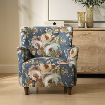 Lainey Floral Upholstered Armchair - Chairs