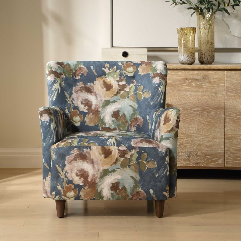 Lainey Floral Upholstered Armchair - Chairs
