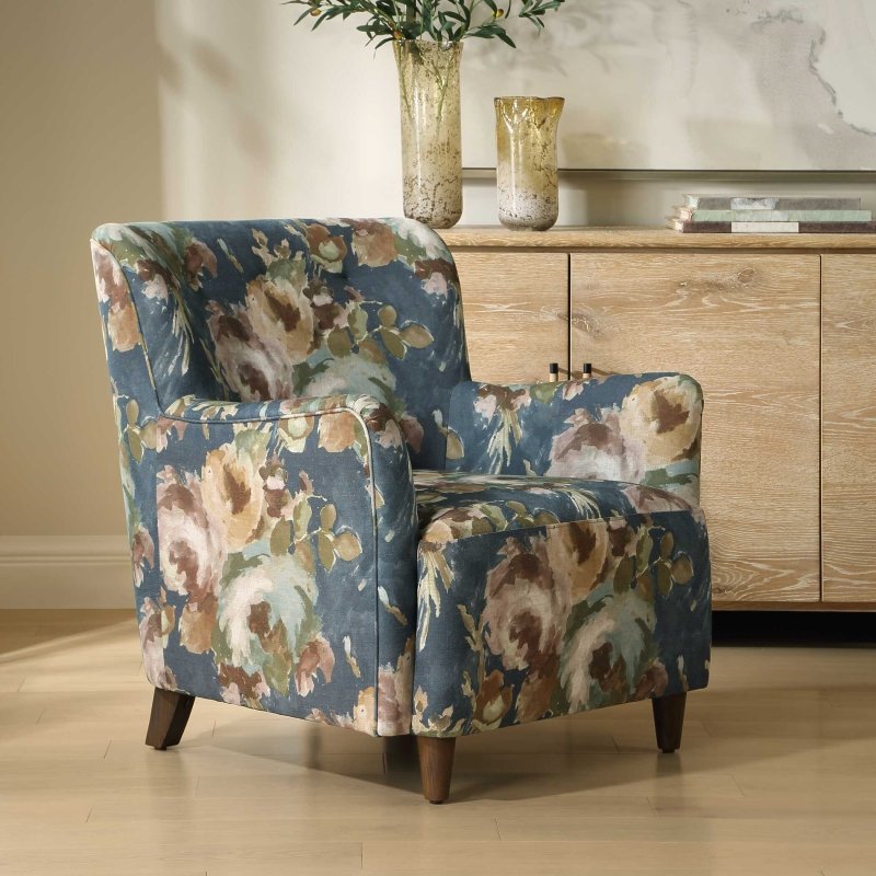 Lainey Floral Upholstered Armchair - Chairs
