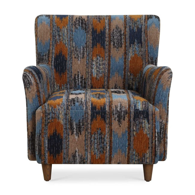 Lainey Upholstered Ikat Armchair - Chairs