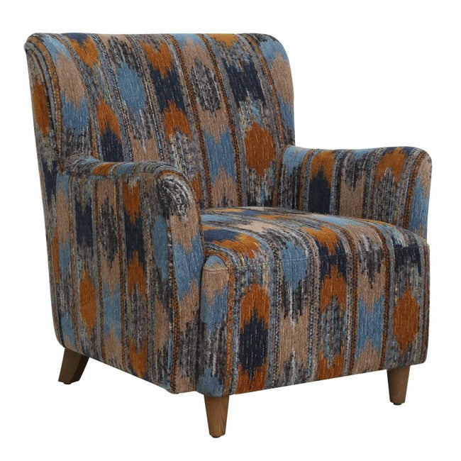 Lainey Upholstered Ikat Armchair - Chairs